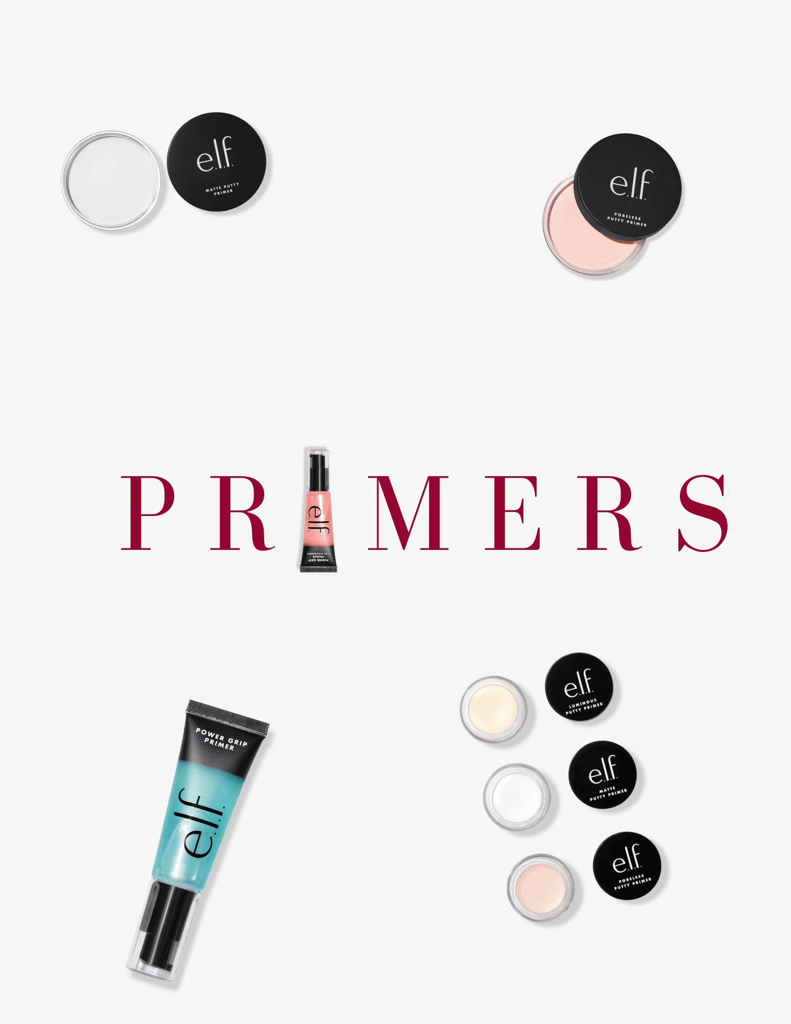 Pink cosmetic products